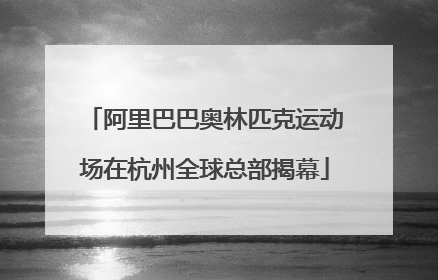 阿里巴巴奥林匹克运动场在杭州全球总部揭幕