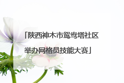 陕西神木市鸳鸯塔社区举办网格员技能大赛