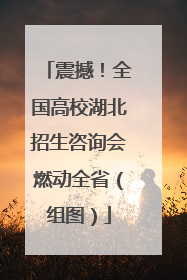 震撼！全国高校湖北招生咨询会燃动全省（组图）