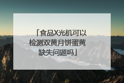 食品X光机可以检测双黄月饼蛋黄缺失问题吗