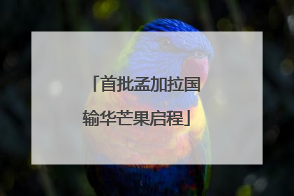 首批孟加拉国输华芒果启程
