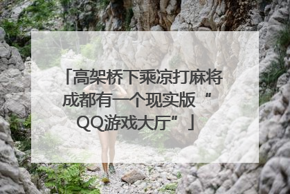 高架桥下乘凉打麻将 成都有一个现实版“QQ游戏大厅”