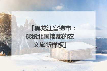 黑龙江富锦市：探秘北国粮都的农文旅新样板