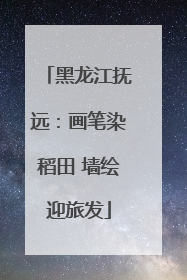 黑龙江抚远：画笔染稻田 墙绘迎旅发