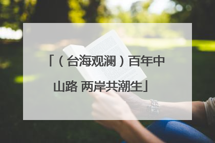 （台海观澜）百年中山路 两岸共潮生