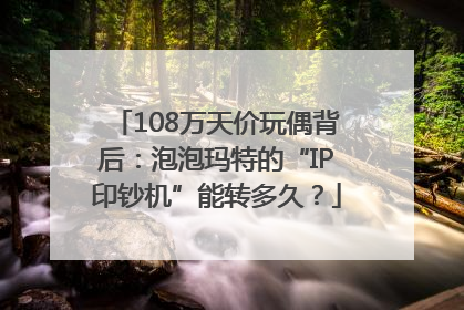 108万天价玩偶背后：泡泡玛特的“IP印钞机”能转多久？