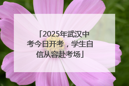 2025年武汉中考今日开考，学生自信从容赴考场