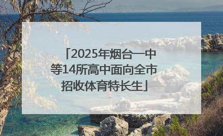 2025年烟台一中等14所高中面向全市招收体育特长生