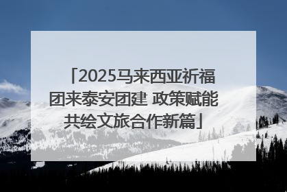 2025马来西亚祈福团来泰安团建 政策赋能共绘文旅合作新篇
