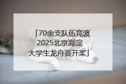 70余支队伍竞渡 2025北京海淀大学生龙舟赛开桨