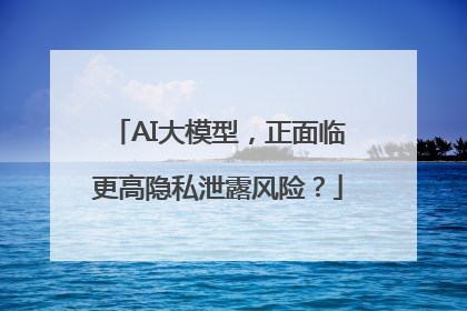 AI大模型，正面临更高隐私泄露风险？